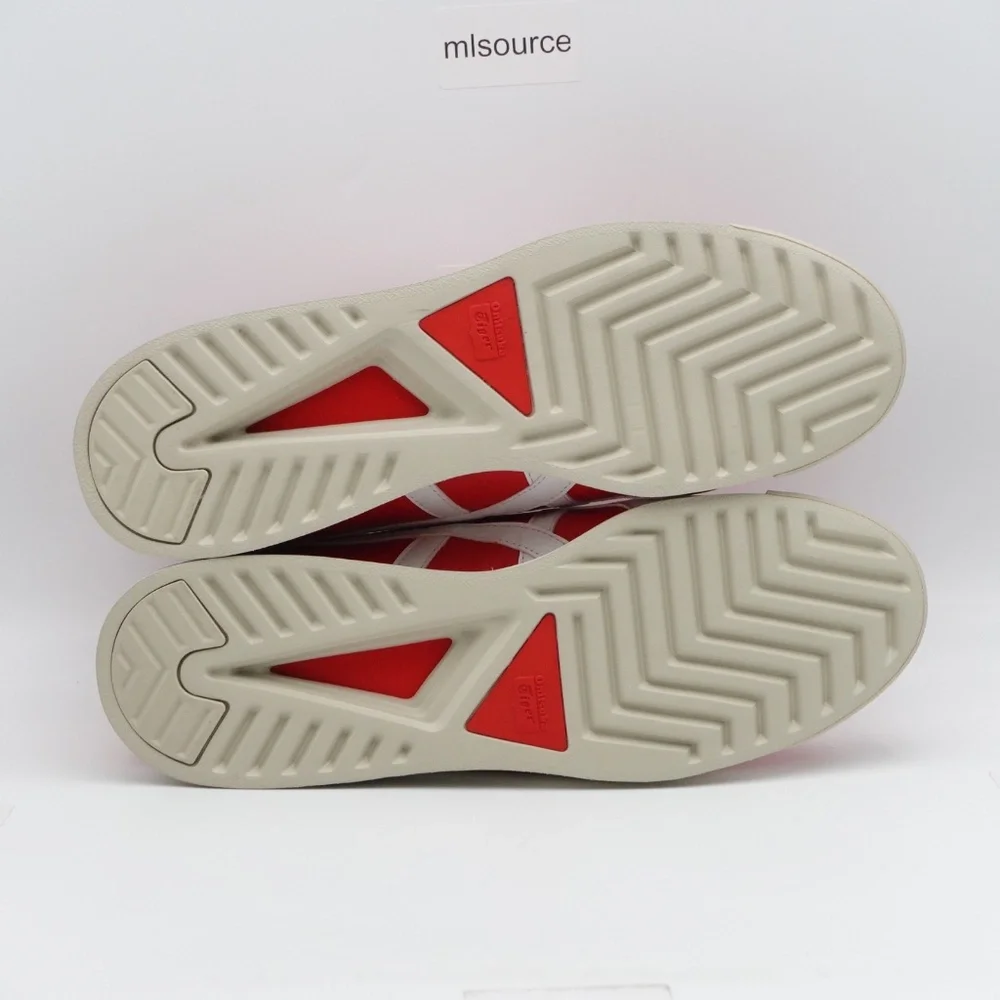 NEW Size 11 Men's Onitsuka Tiger Tiger Corsair EX Leather Platform Sneakers Red